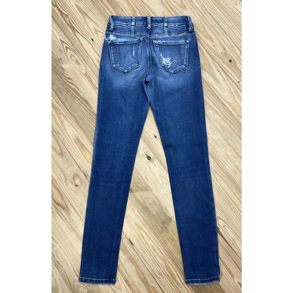 KanCan Signature Mid Rise Ankle Skinny Jeans in Dark Wash Womens Size 27/30.5 - Picture 2 of 7
